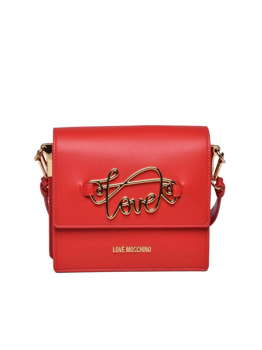 Love Moschino Structured Shoulder Bag With Gold-Tone 'Love' Detail