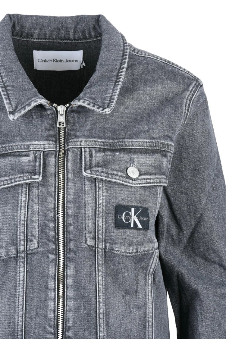 Calvin Klein Jeans Grey Zip Mini Dress
