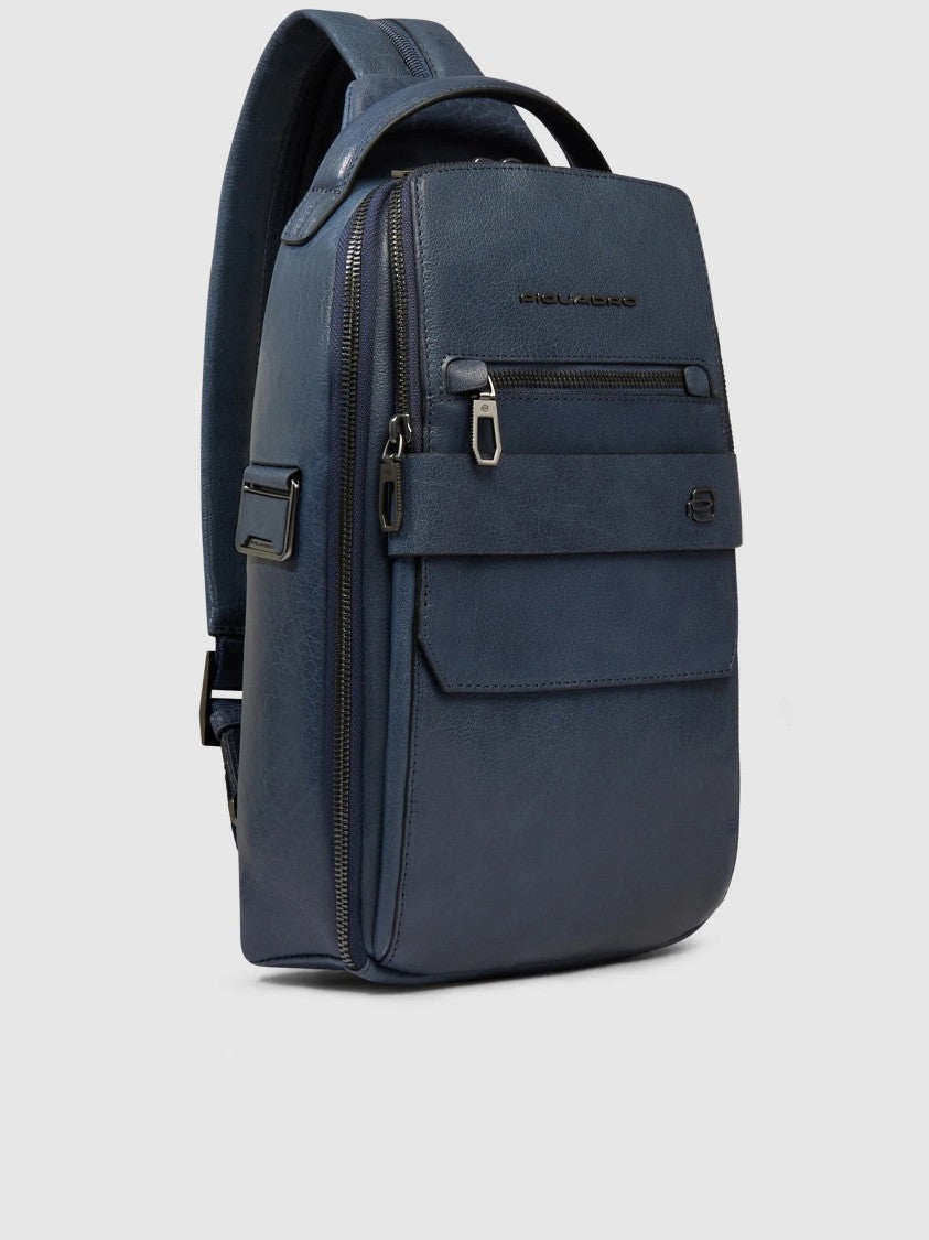 Piquadro Monospalla Structured Matte Backpack