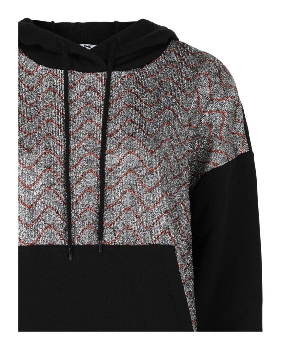 M Missoni Metallic Wavy Print Hoodie