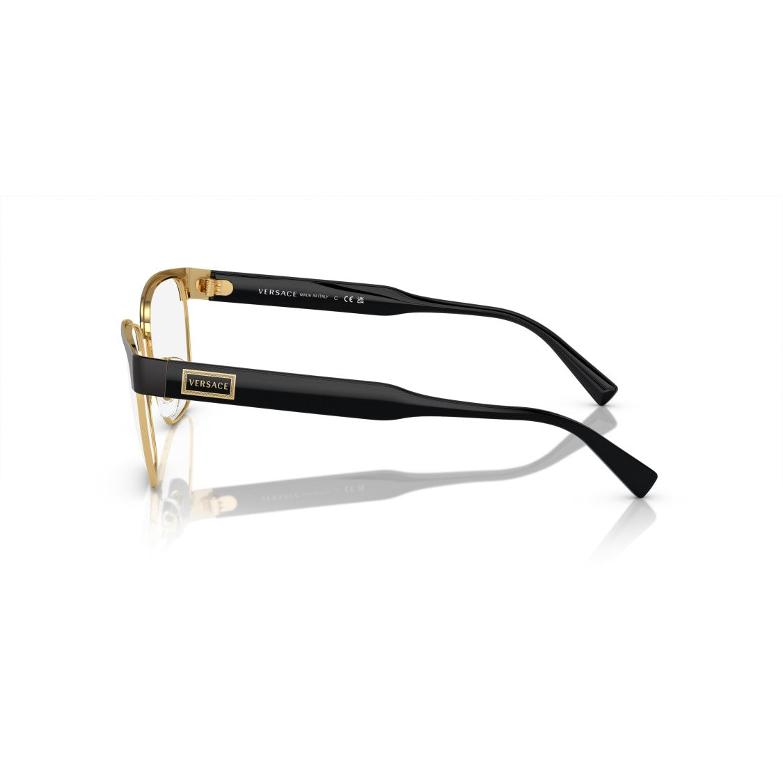 Versace 0Ve1264 Square Metal Frame Eyeglasses