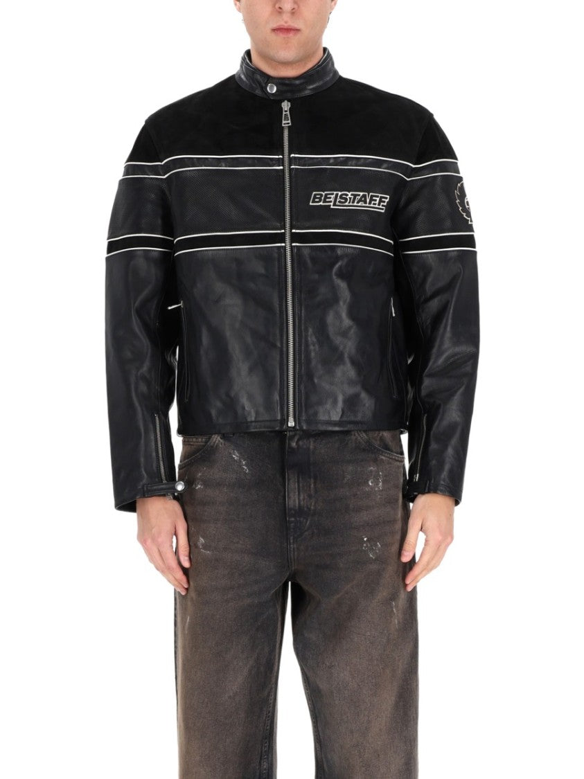Belstaff Competition Speed White Stripes Jacket
