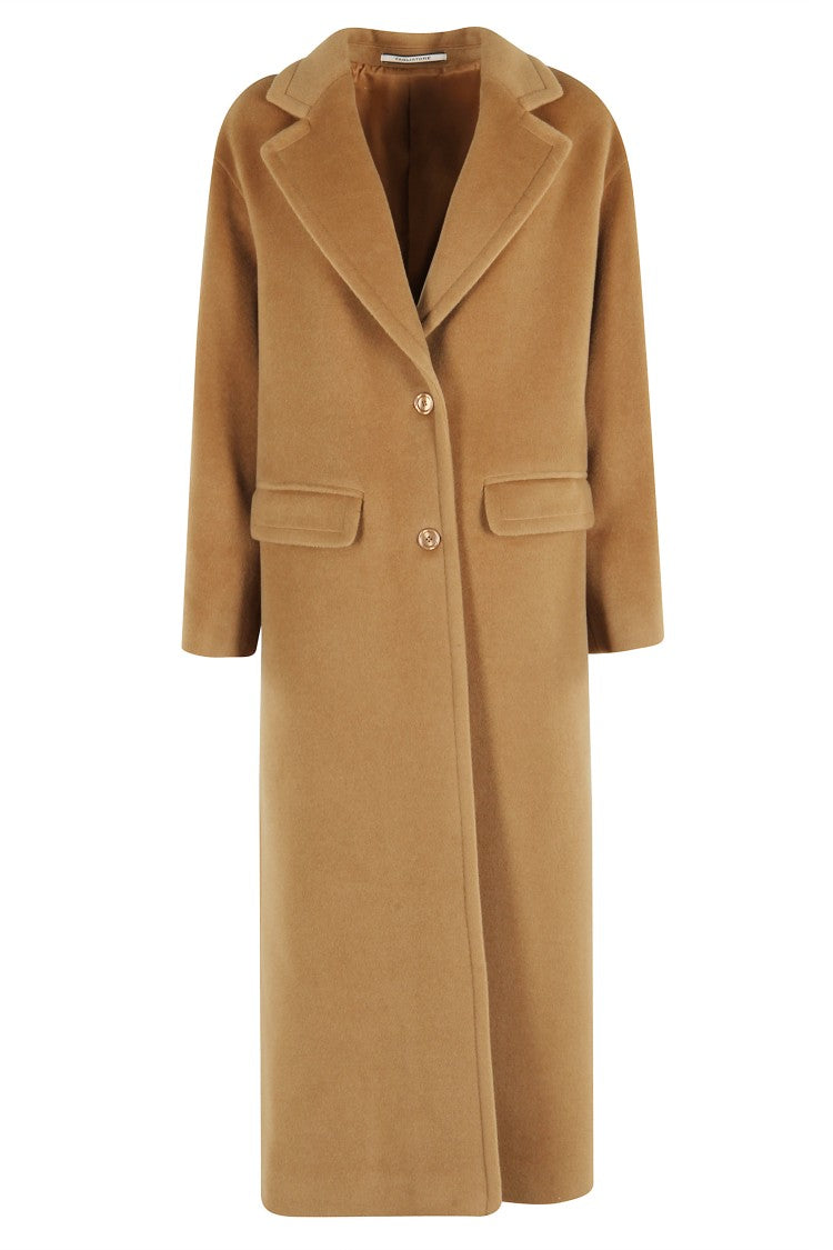 Tagliatore Beige Wool Carine Coat
