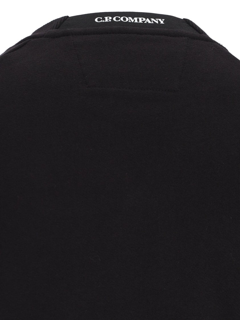 C.P. Company Logo Crewneck Sweatshirt – Black