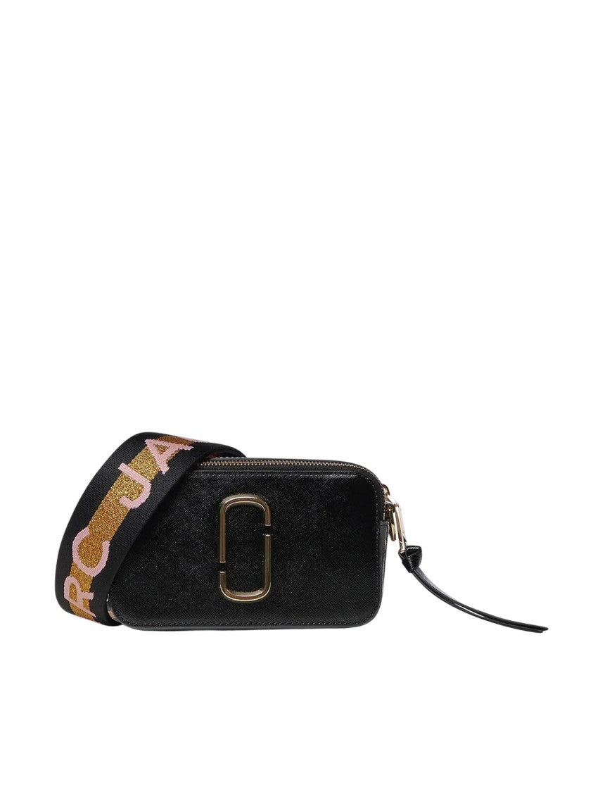 Marc Jacobs Gold The Snapshot Double-J Logo Crossbody Bag