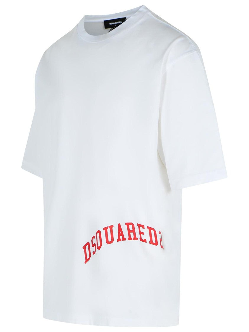 Dsquared2 White Cotton T-Shirt