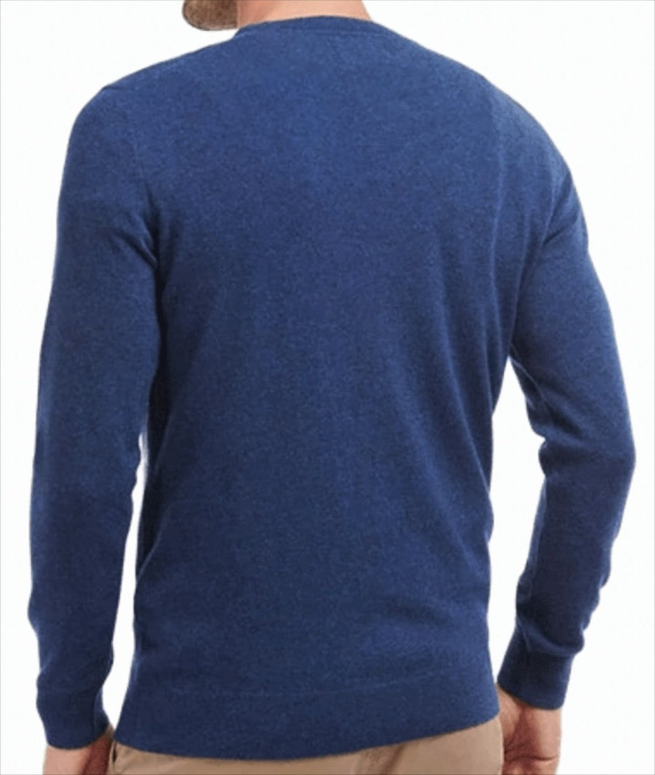 Barbour Pure Lambswool Sweater With Ribbed Cuffs