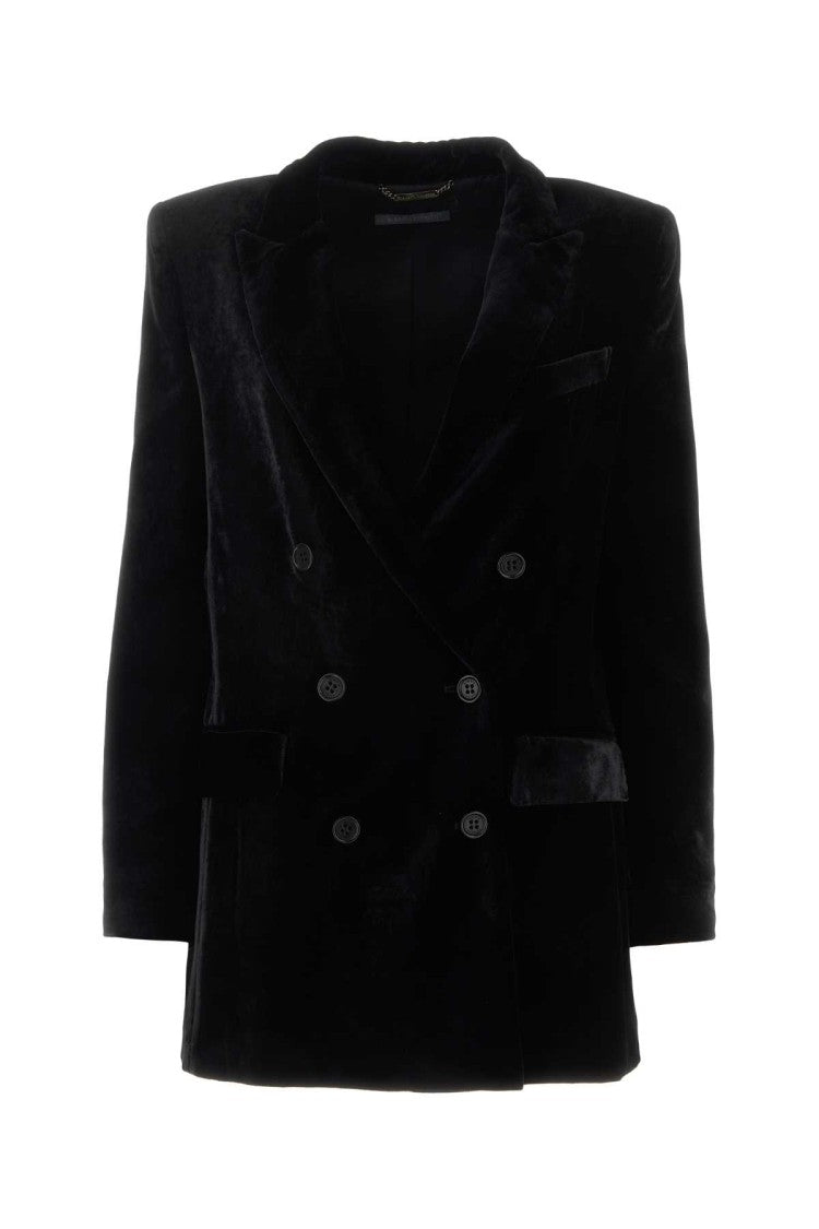 Alberta Ferretti Black Velvet Blazer