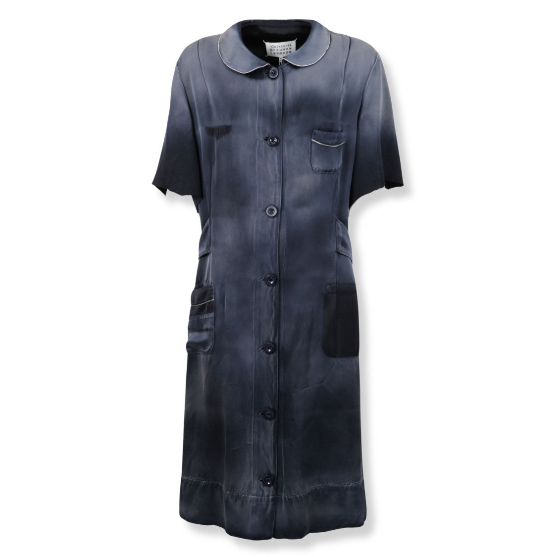 Maison Margiela Vintage-Effect Shirt Midi Dress