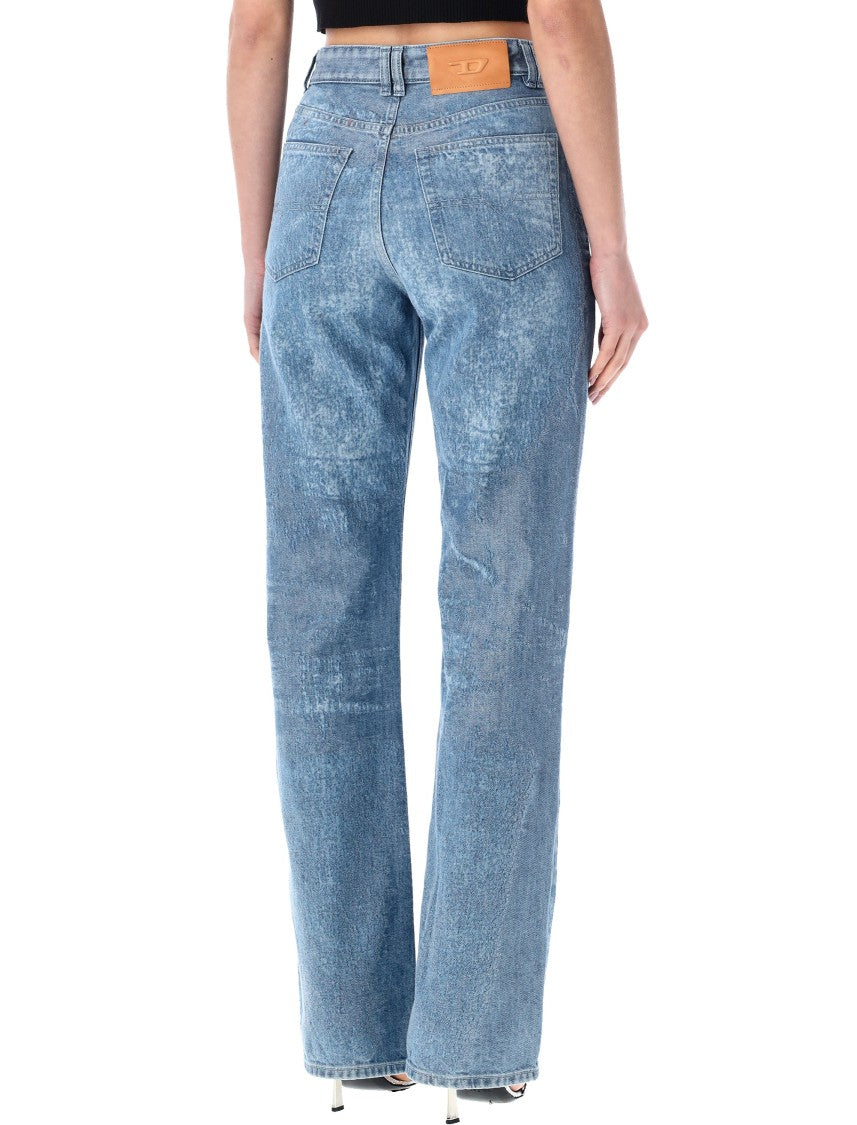 Diesel 1971 D Sent Straight Satin Denim Jeans
