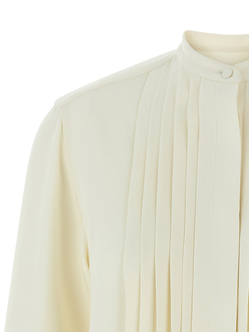 Brioni Pleated Plastron Shirt