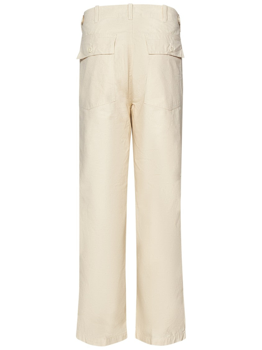 East Harbour Surplus Relaxed Fit Off-White Cotton Trousers