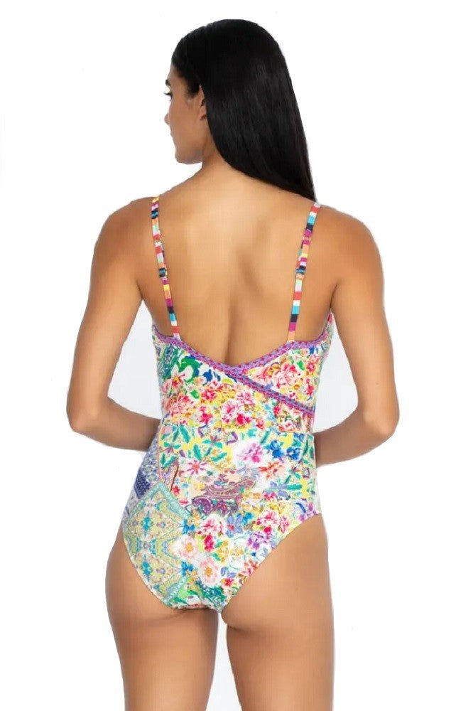 Johnny Was Locita Wrap One Piece (Multicolor) - Csw5122-N
