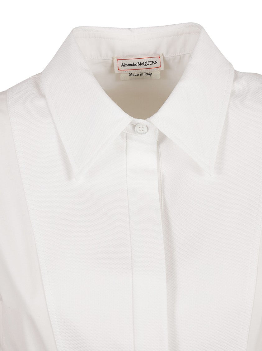 Alexander Mcqueen Structured Cap Sleeve Dress