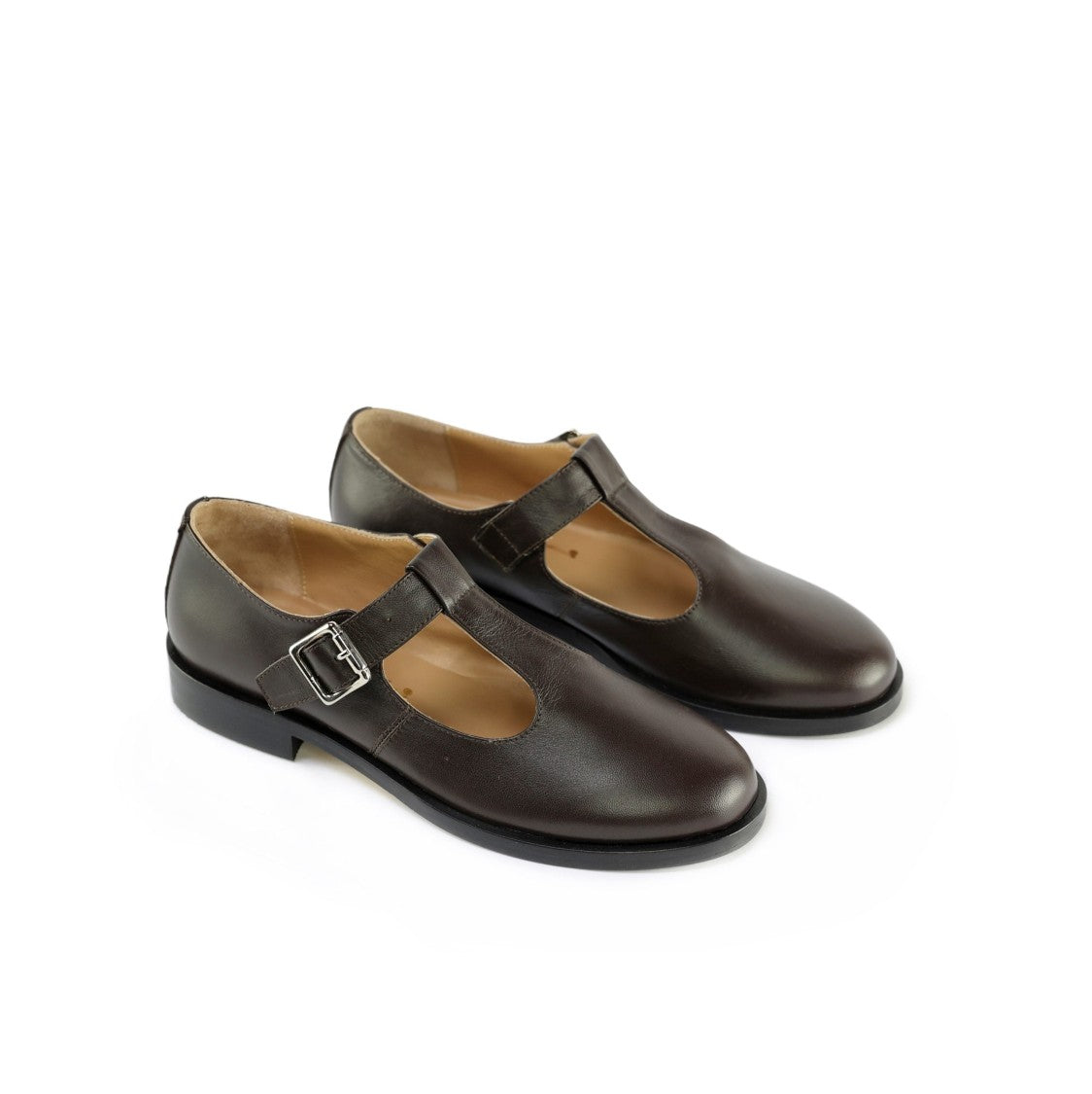 Ton Gout T-Strap Ballerinas In Soft Nappa Leather