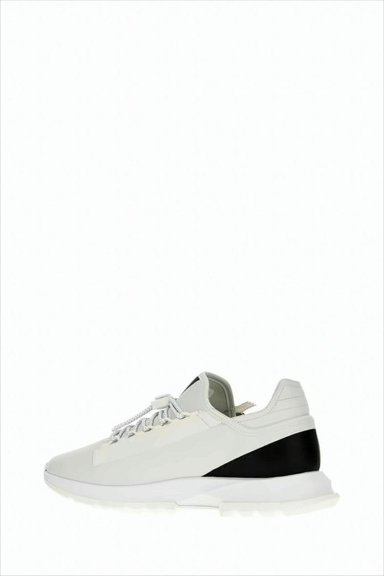 Givenchy Streamlined White Sneakers With Black Heel Panel
