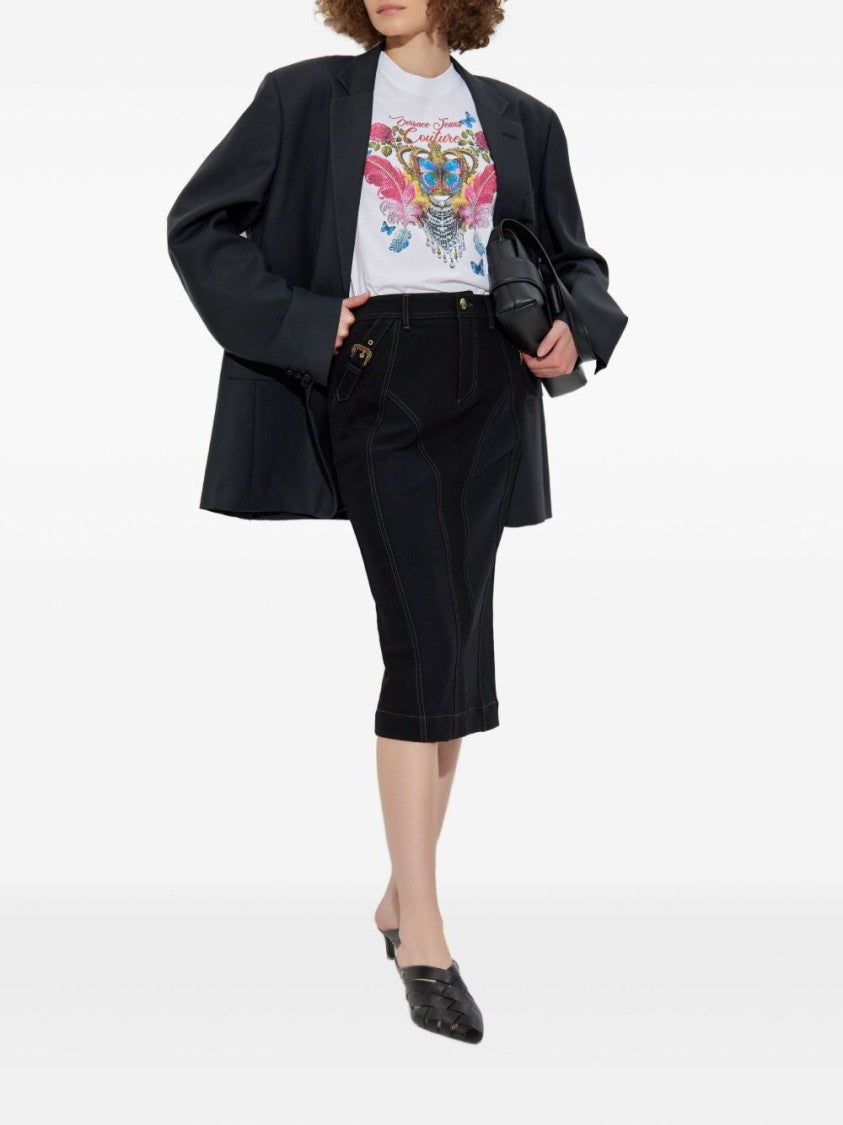 Versace Jeans Couture Short-Sleeve T-Shirt With Graphic Design