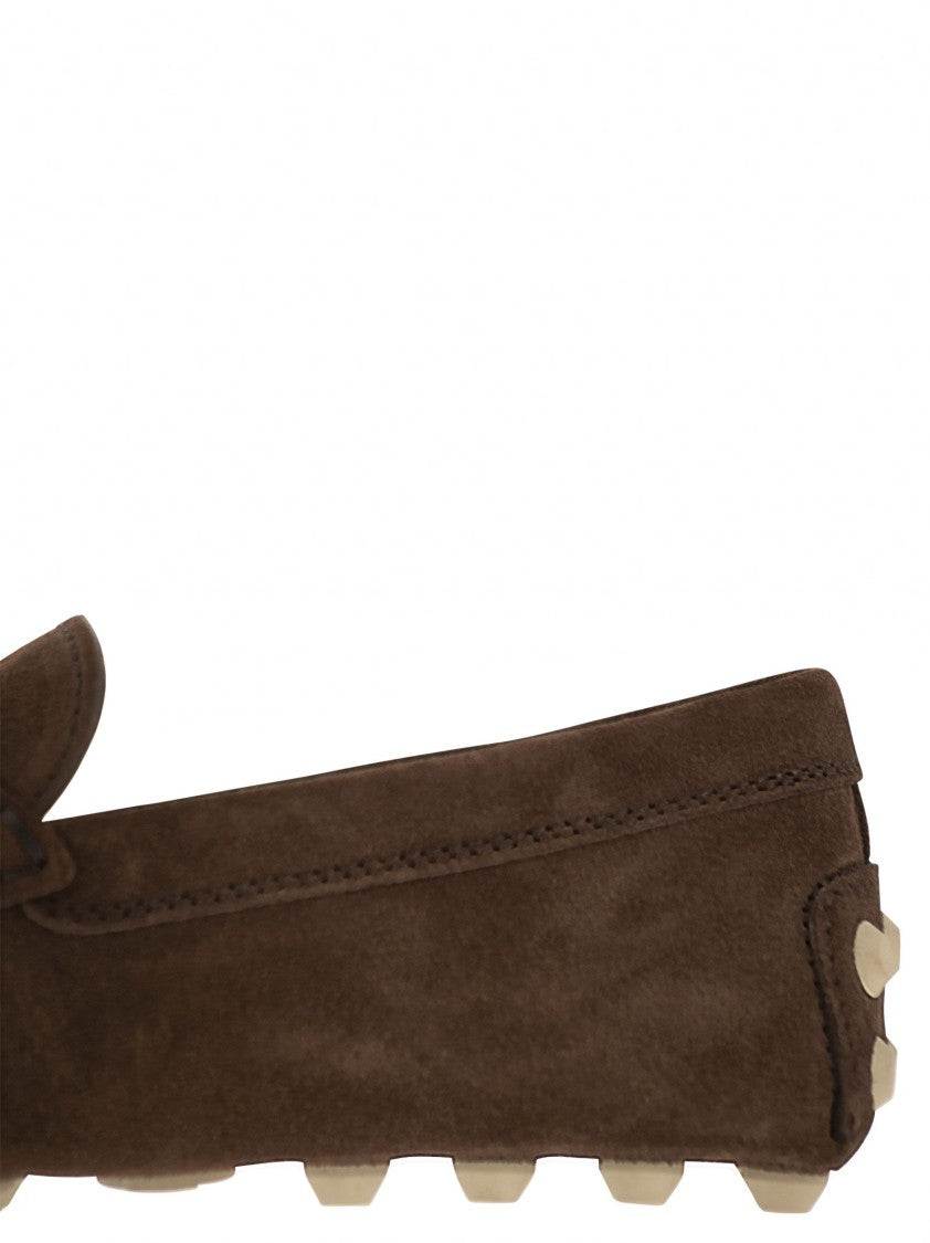 Tod's Rubber Bubble T In Suede Leather