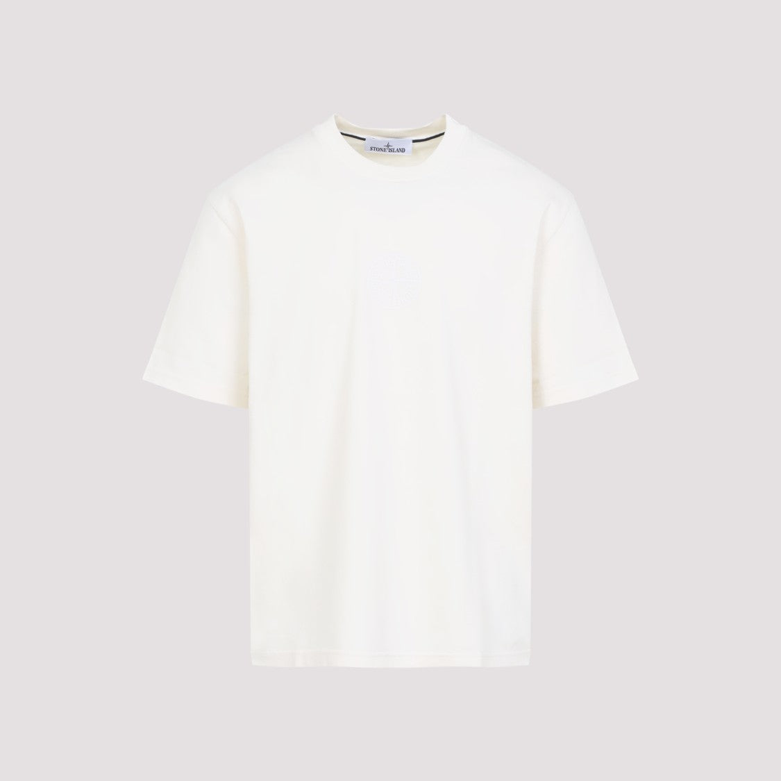 Stone Island Cotton T-Shirt With Embossed Logo