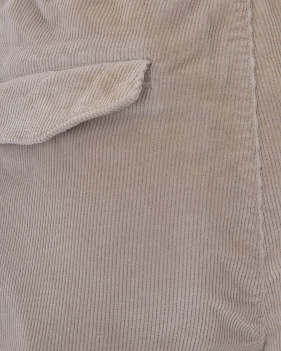 Eleventy Corduroy Jogger Trousers With Elastic Waistband