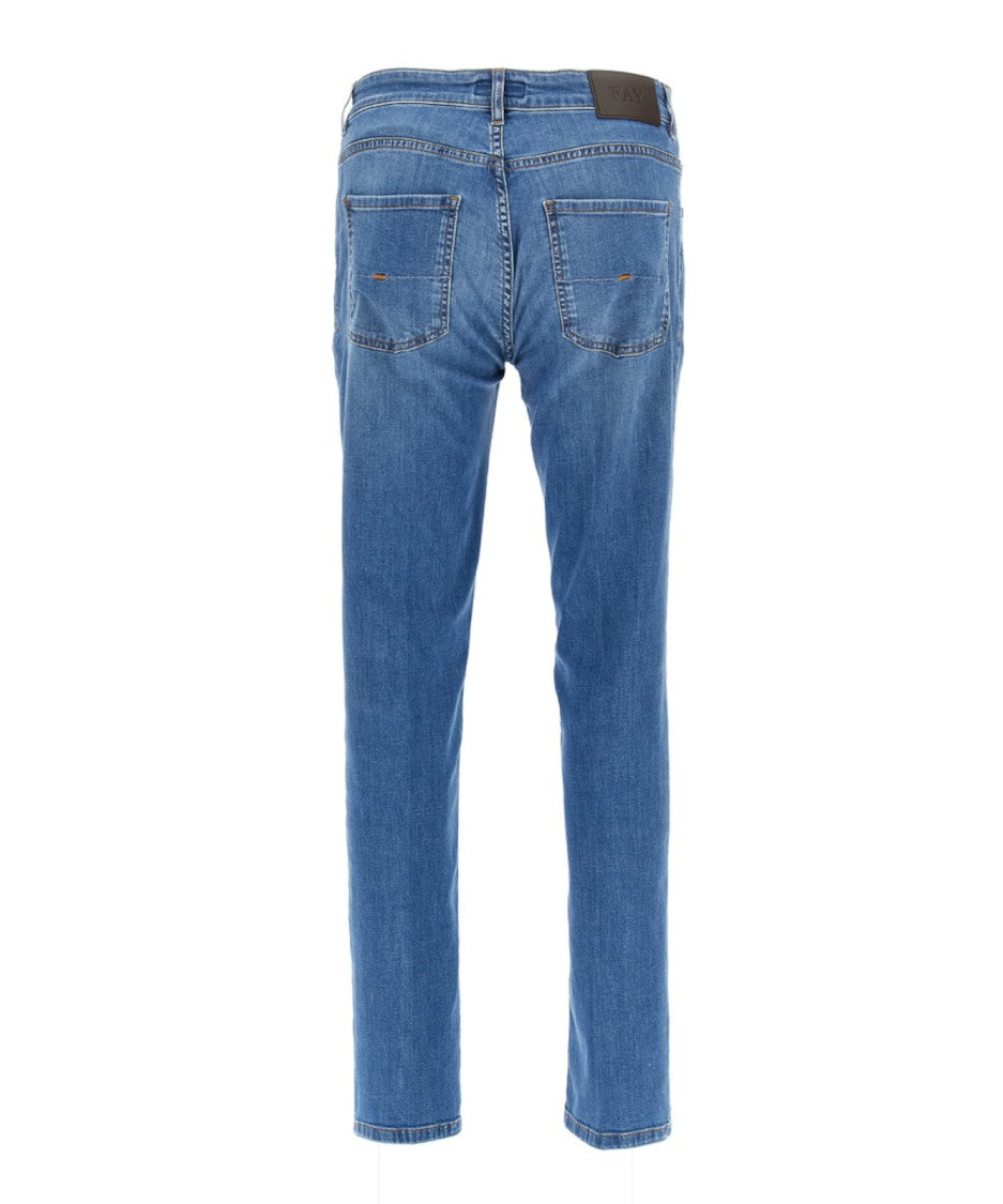 Fay Straight-Leg Jeans With Classic Five-Pocket Design