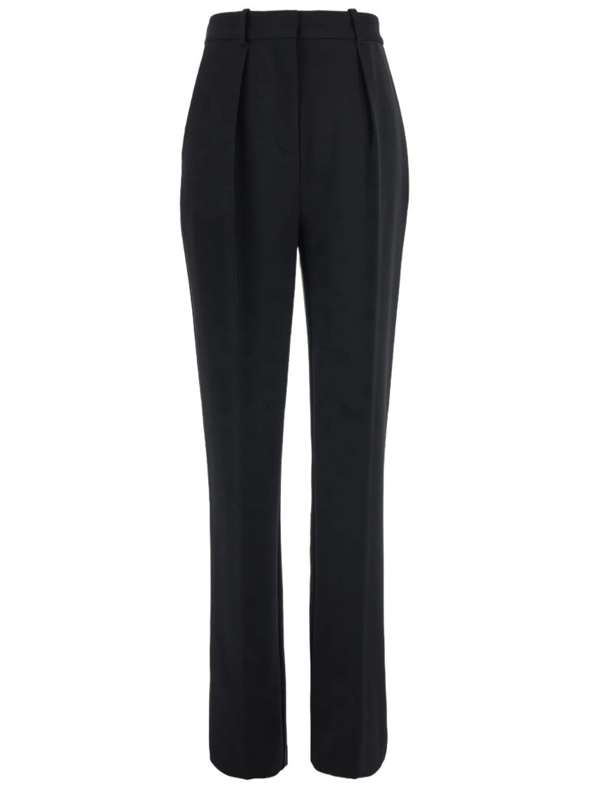 Elisabetta Franchi Black Tailored High-Waisted Cropped Pants