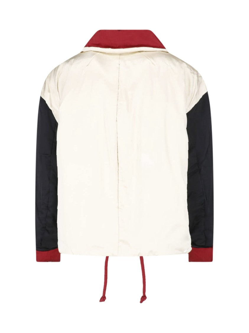 Isabel Marant Reversible Silk Satin Jacket With Padded Collar And Adjustable Hem