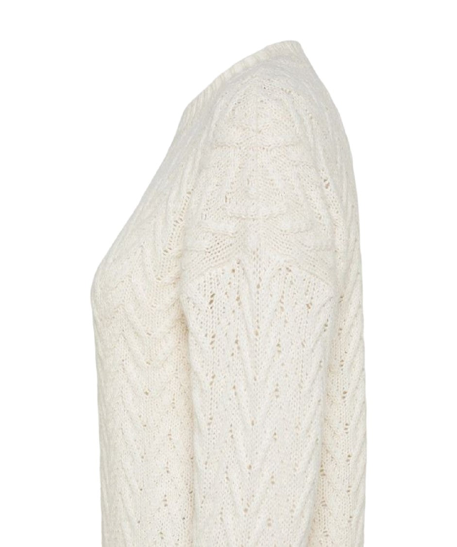 Peuterey Herringbone Pattern Alpaca Cotton Crew-Neck Sweater