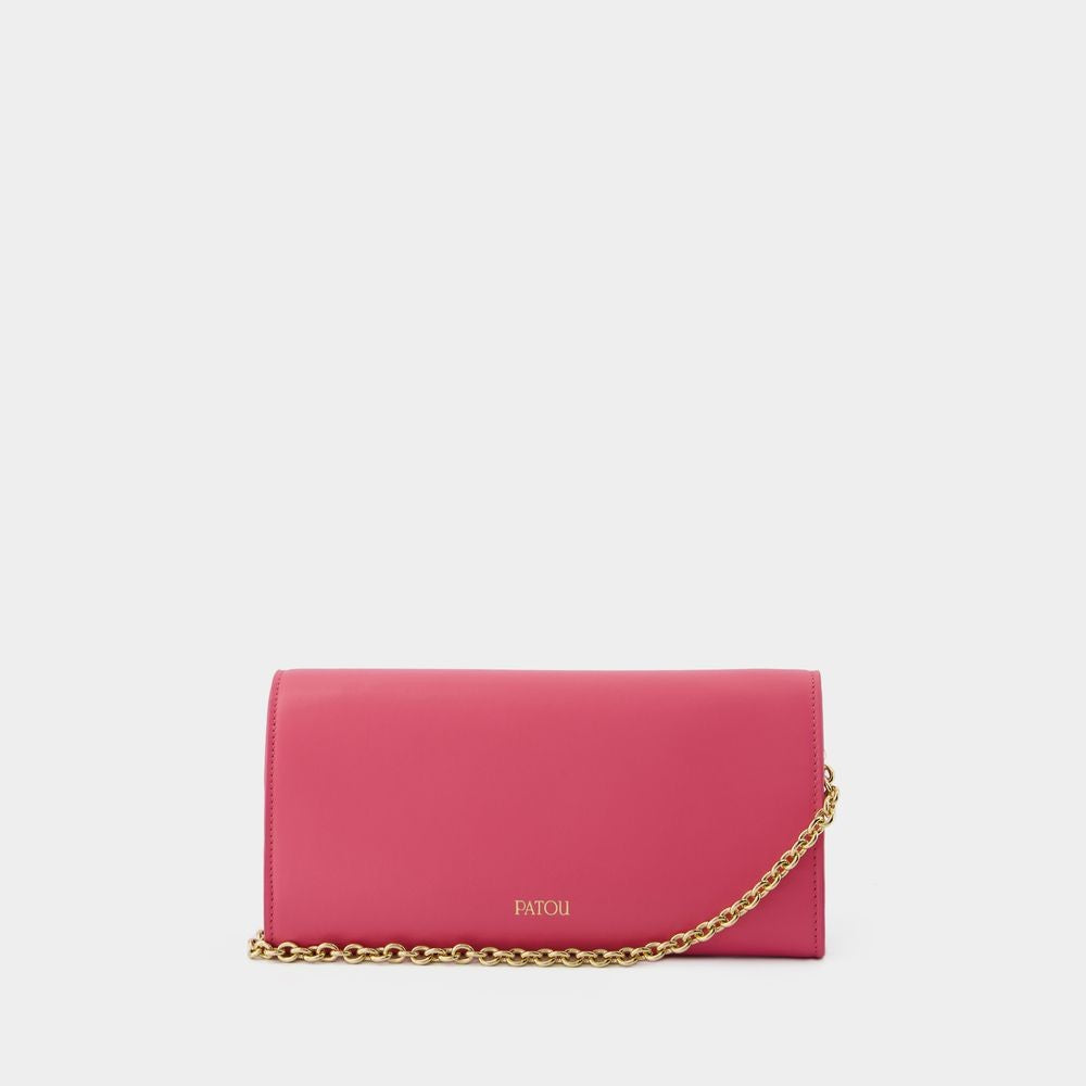Patou Wallet On Chain - Leather - Pink