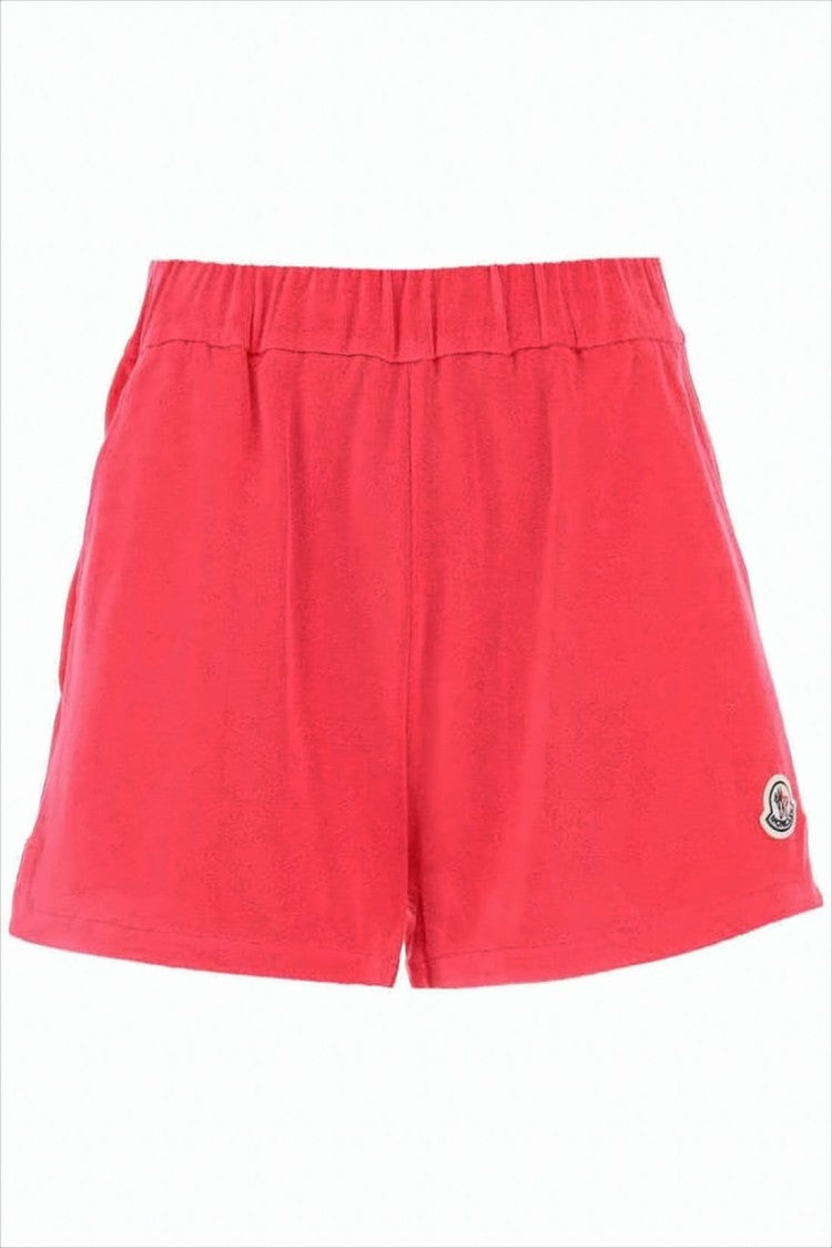 Moncler Relaxed Fit Red Shorts