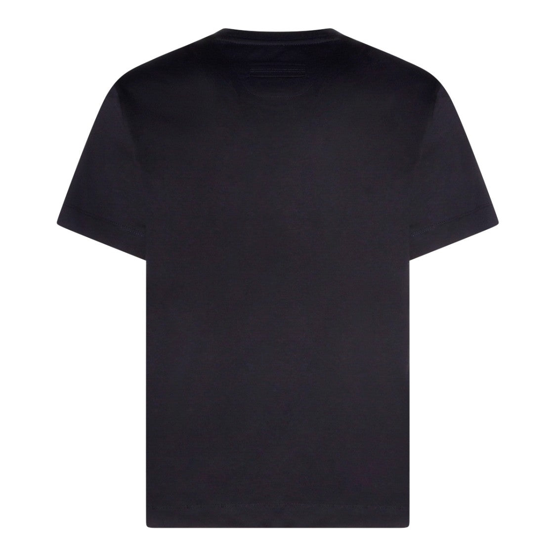 Zegna Black Cotton Crew Neck Short Sleeve Knitwear