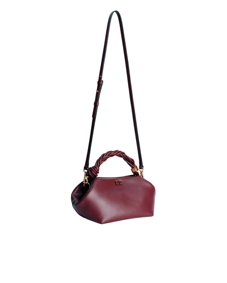 Ganni Structured Small Handbag With Twisted Handle