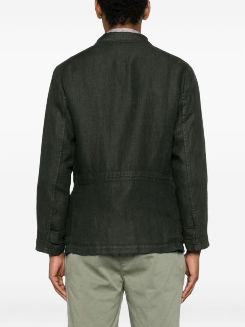 Boglioli Green Point Collar Utility Jacket