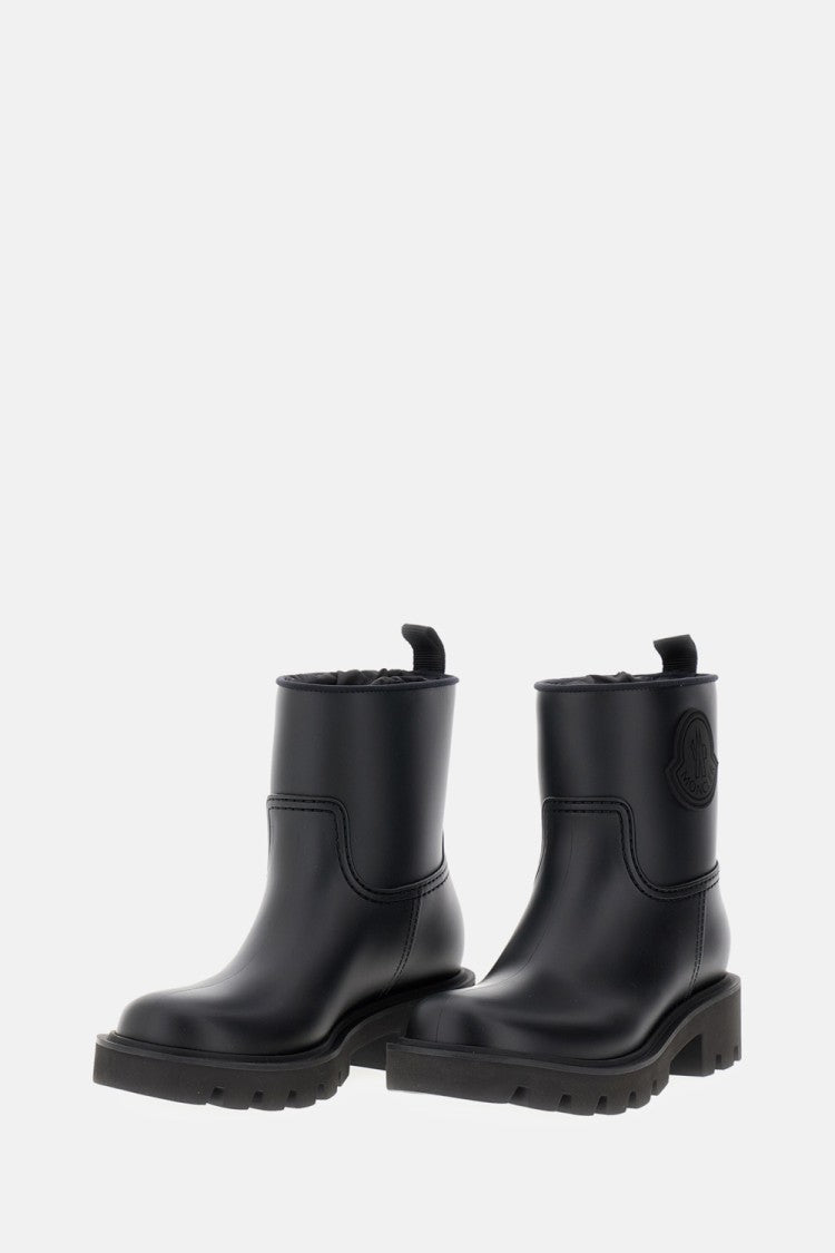 Moncler Black High Rain Boots
