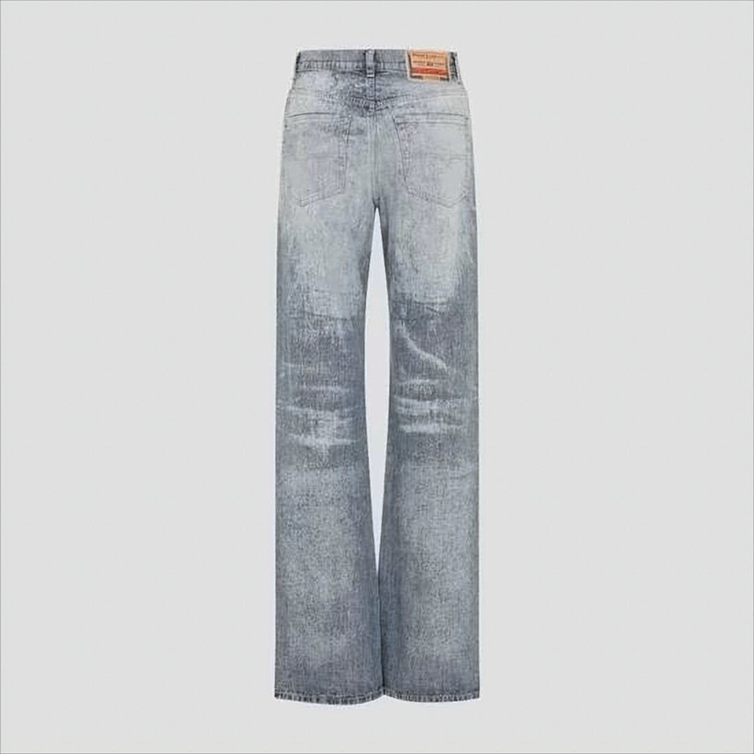 Diesel High-Waisted Wide-Leg Denim Jeans With Faded Wash