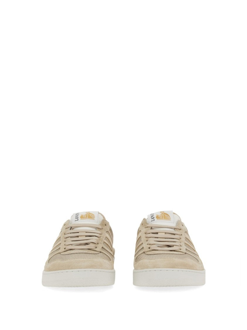 Lanvin "Clay" Textured Low-Top Sneakers With Cushioned Sole