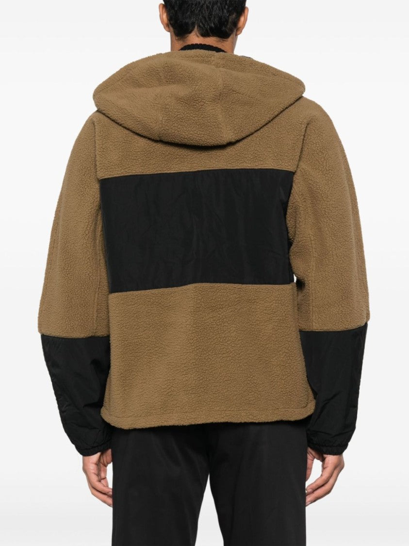 Maison Kitsuné Khaki And Black Panelled Casual Jacket