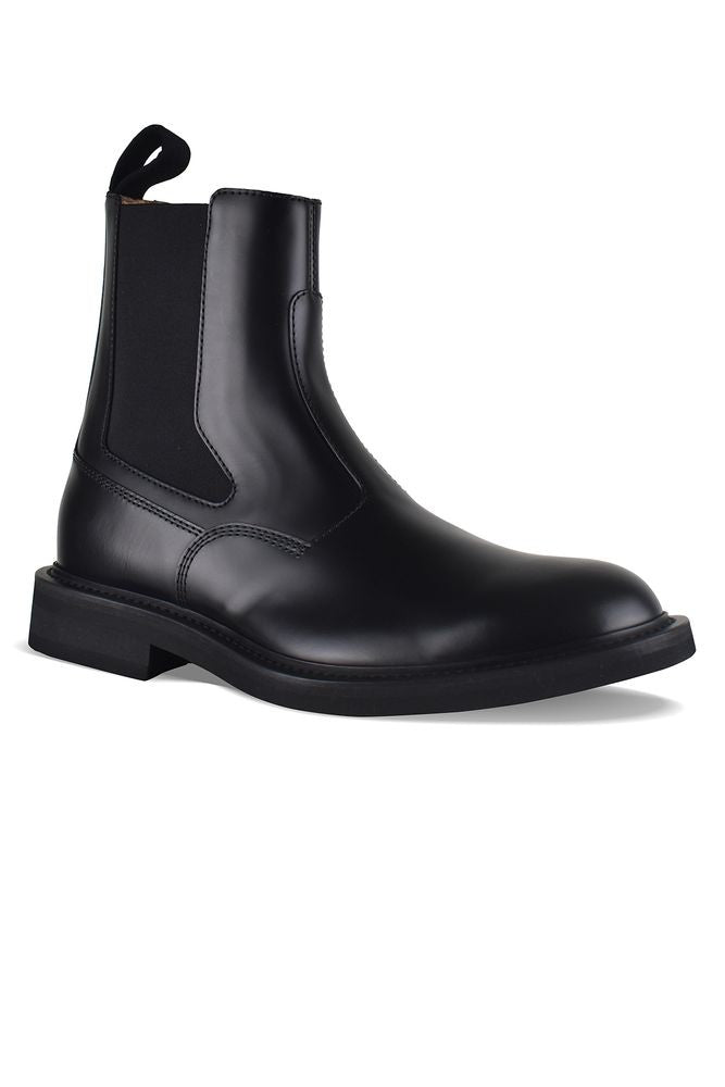 Bottega Veneta Black Leather Chelsea Boots