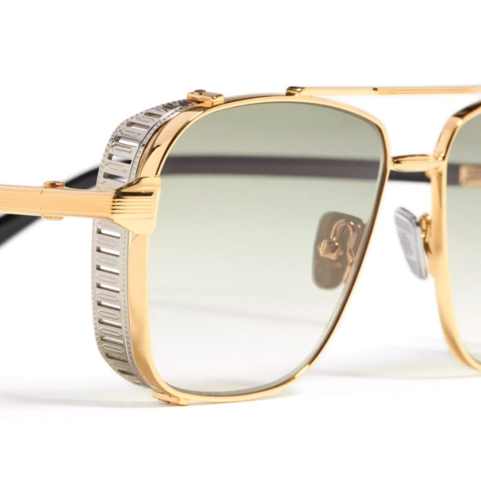 John Dalia Gold Phil Metal Square Sunglasses