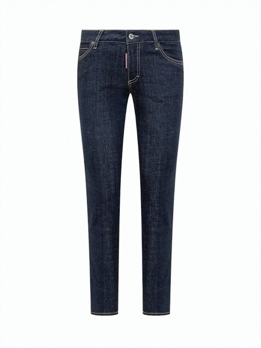 Dsquared2 Slim Tapered Denim Pants With Classic Five-Pocket Design