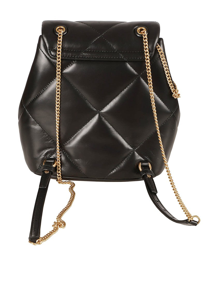 Tory Burch Quilted Leather Backpack With Gold-Tone Logo
