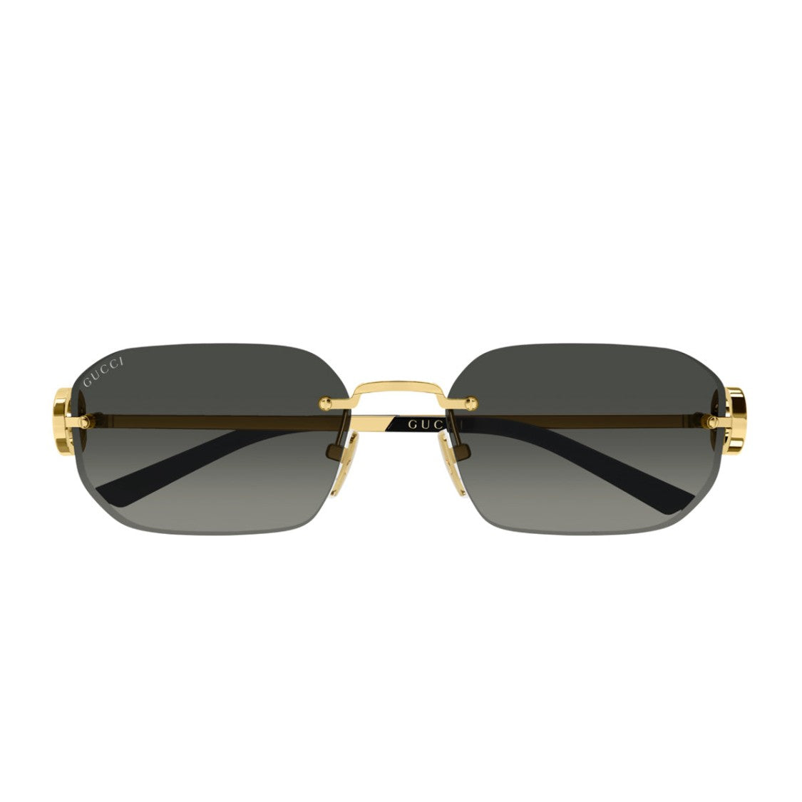 Gucci Gold Linea Emblem Gg2228s Gradient Sunglasses