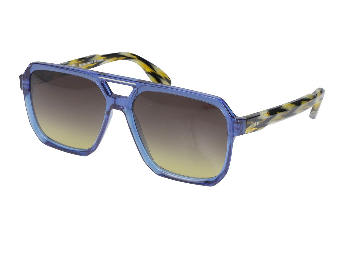 Kador Blue Big 1-58 Translucent Oversized Sunglasses