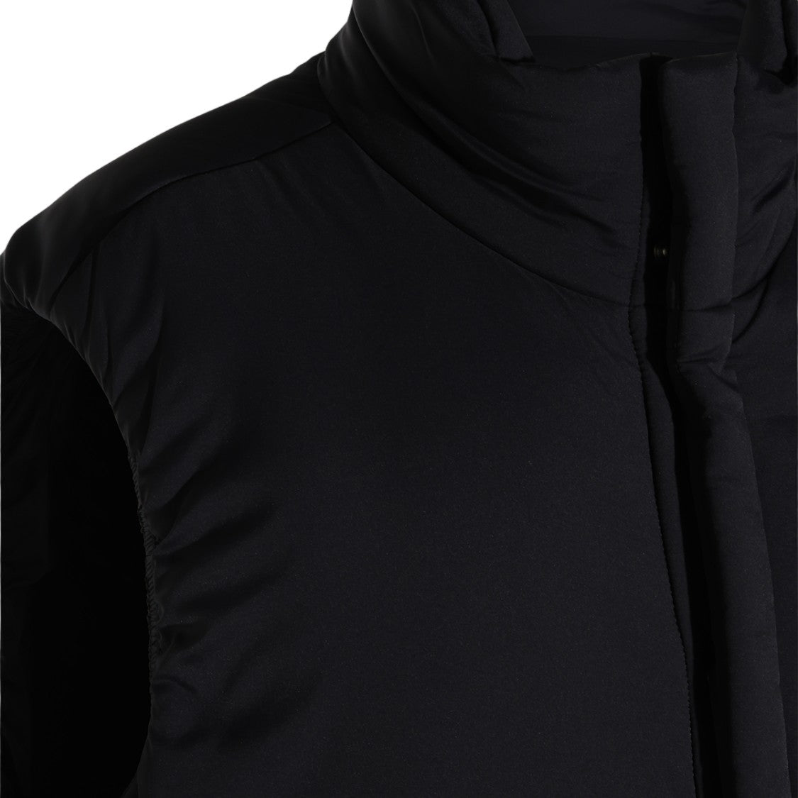 Laminar Sleeveless High Collar Padded Vest