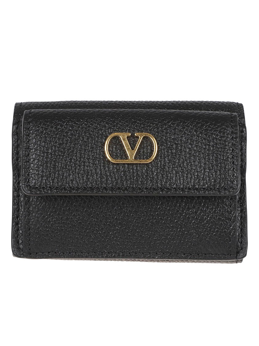 Valentino Garavani Textured Calf Leather Wallet