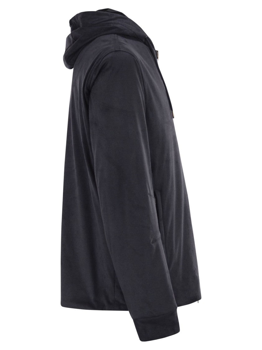 Herno Suede Microfibre Jacket