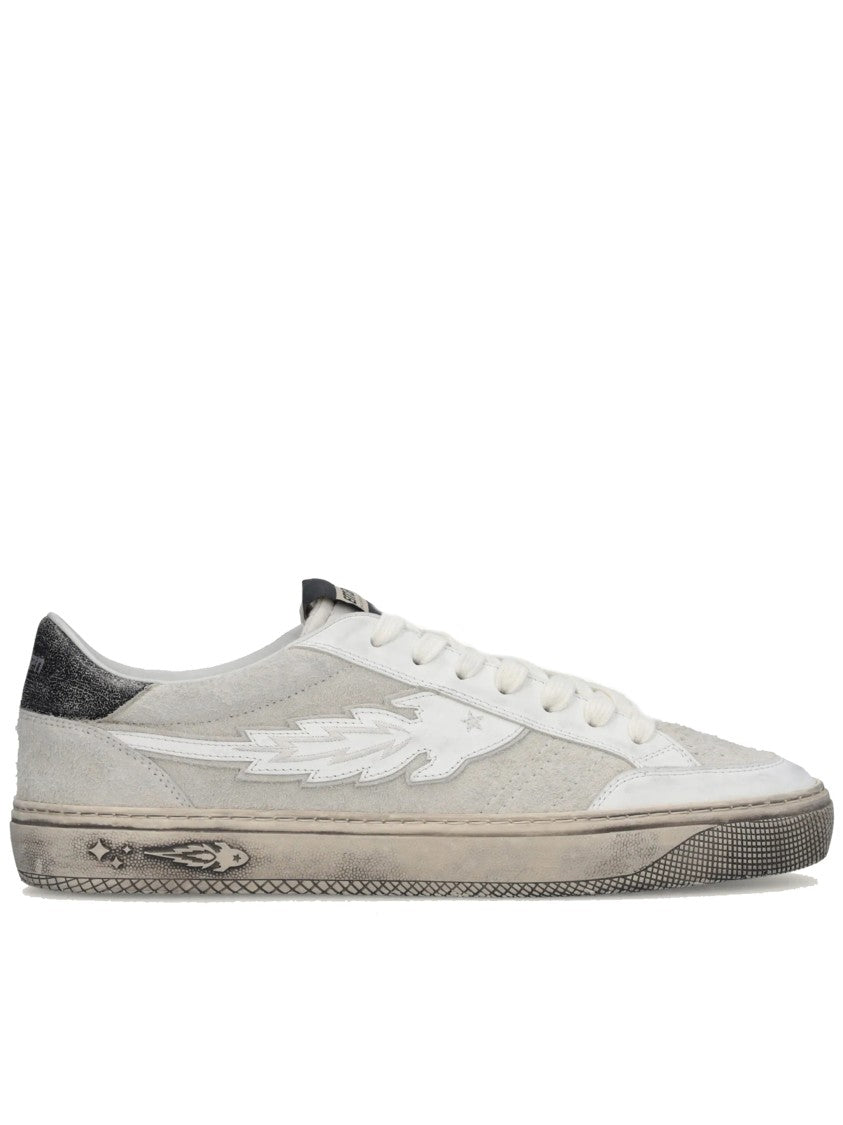 Enterprise Japan Jupiter Rocket 4 White/Grey Suede Sneakers