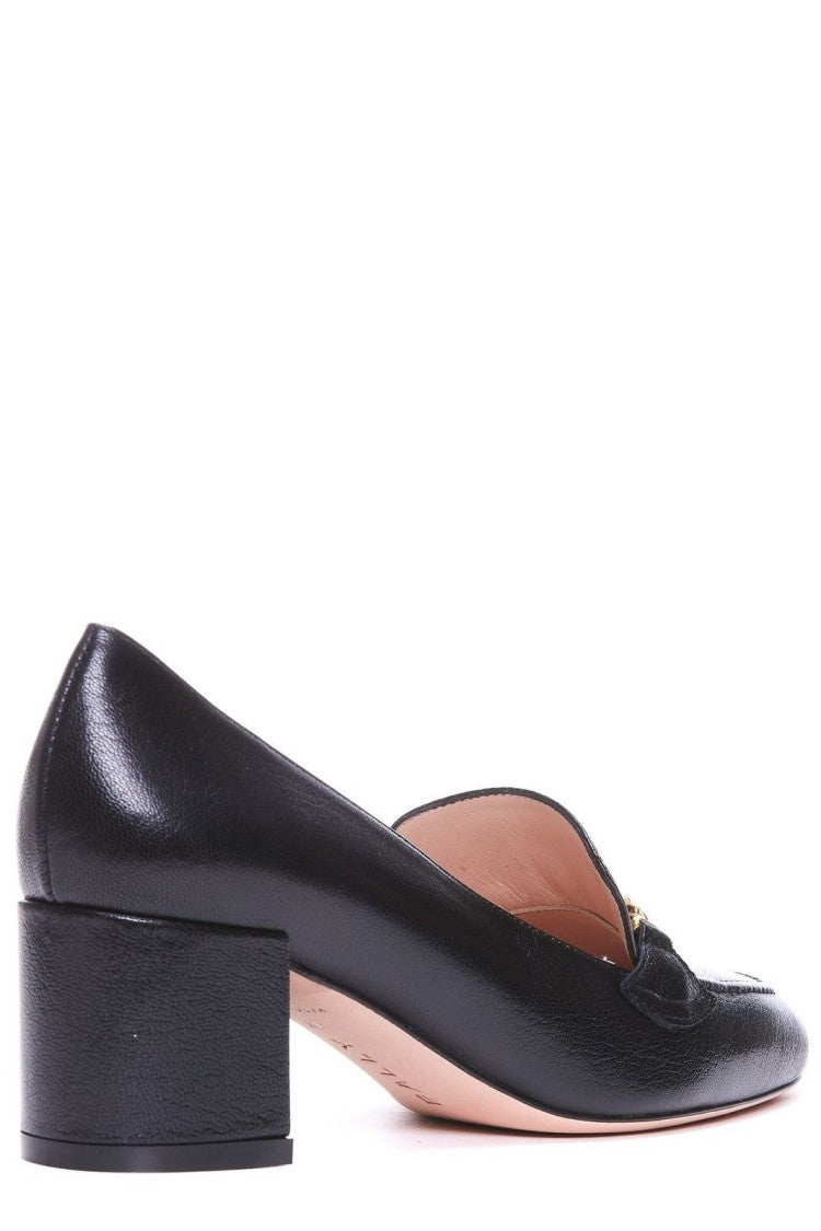 Bally Pointed Toe Black Leather Pumps