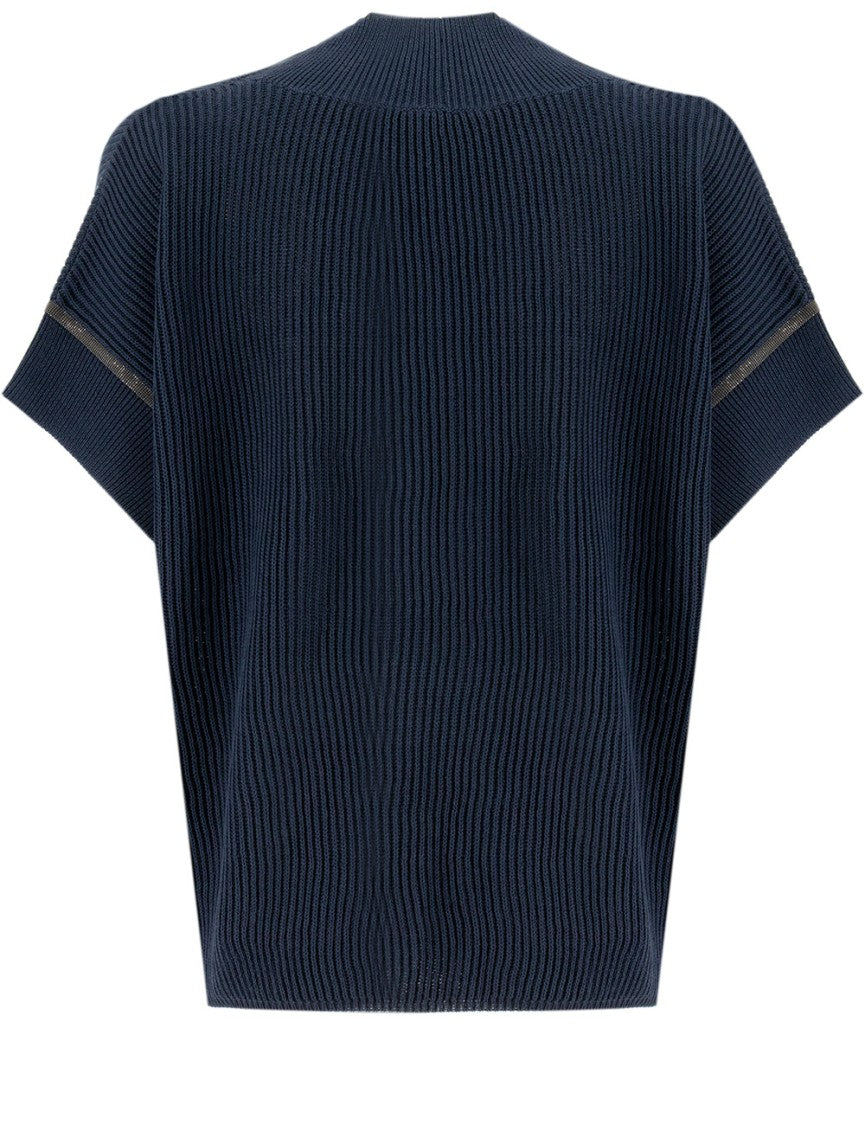 Brunello Cucinelli Freddo Blue Cotton T-Shirt