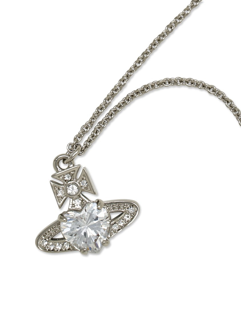 Vivienne Westwood Silver Ariella Pendant Planet Charm Necklace